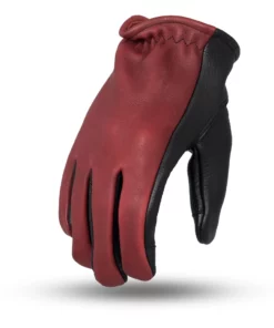 Short Cuff Gloves First Manufacturing 2-Tone Roper Gloves -Motorcycle Gloves Sales first manufacturing2 tone roper gloves black oxblood
