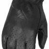 Short Cuff Gloves Highway 21 Louie Perforated Gloves -Motorcycle Gloves Sales highway21 louie perforated gloves black scaled