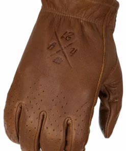 Short Cuff Gloves Highway 21 Louie Perforated Gloves -Motorcycle Gloves Sales highway21 louie perforated gloves brown scaled