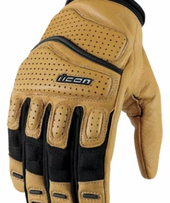 Short Cuff Gloves Icon Super Duty 2 Gloves -Motorcycle Gloves Sales icon glove superduty tan