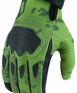 Short Cuff Gloves Icon Hooligan CE Gloves -Motorcycle Gloves Sales icon hooligan ce gloves green camo scaled