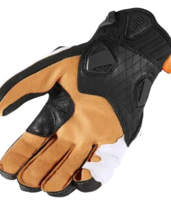 Short Cuff Gloves Icon Hypersport Short Gloves -Motorcycle Gloves Sales icon hypersport short gloves white 1