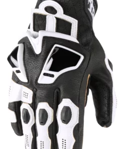 Short Cuff Gloves Icon Hypersport Short Gloves -Motorcycle Gloves Sales icon hypersport short gloves white