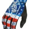 O'Neal Mayhem USA Gloves 2 O'Neal Mayhem USA Gloves -Motorcycle Gloves Sales o neal mayhem usa gloves red white blue
