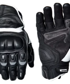 Short Cuff Gloves REAX Castor Leather Gloves - Closeout -Motorcycle Gloves Sales reax castor leather gloves black white