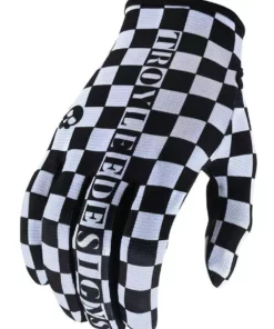 Troy Lee Designs Summer Gloves Troy Lee Flowline MTB Gloves -Motorcycle Gloves Sales troy lee flowline mtb gloves black white checkers